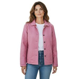 Kiko 2 in 1 Jackets Women's  Size M Pink Floral  100% Silk Brand  New # 106